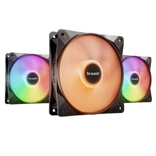 Be Quiet! (BL124) Light Wings LX 12cm PWM High-Speed ARGB Case Fans (3 Pack), Rifle Bearing, Impeller w/ 16 LEDs, Daisy-Chain, Up to 2100 RPM, Black Be Quiet! (BL124) Light Wings LX 12cm PWM High-Speed ARGB Case Fans (3 Pack), Rifle Bearing, Impeller w/ 16 LEDs, Daisy-Chain, Up to 2100 RPM, Black